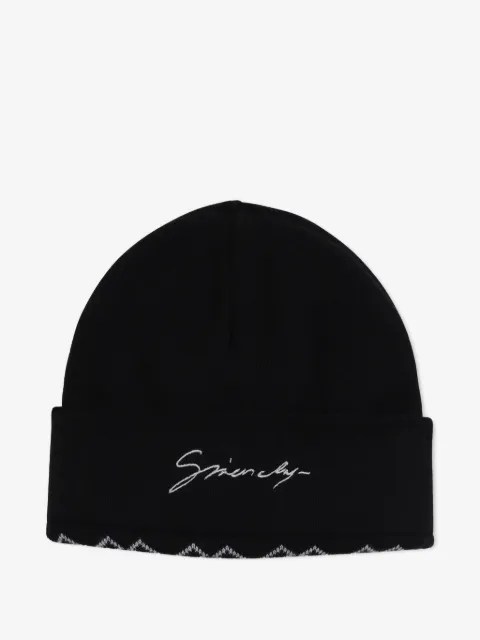 Givenchy Kids Beanie mit Logo-Stickerei