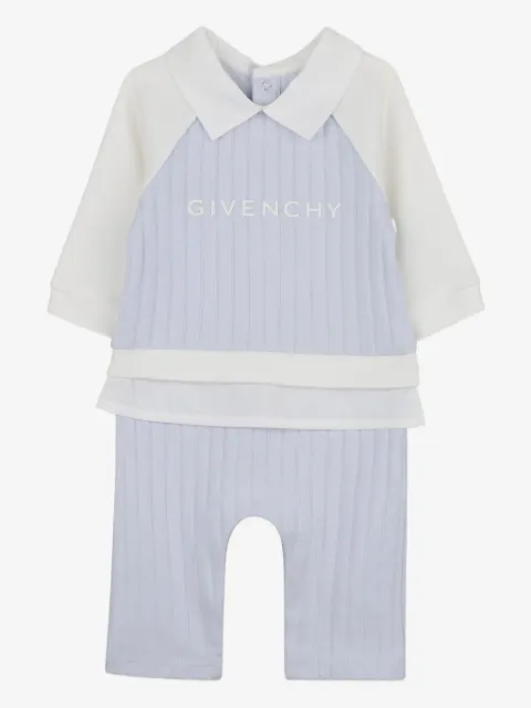 Givenchy Kids romper tejido de canalé con paneles