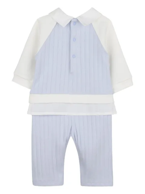 Givenchy Kids ribbed panelled romper