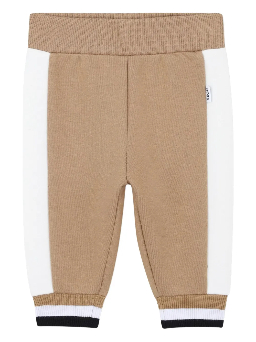 BOSS Kidswear Trainingspak met colourblocking en capuchon Bruin