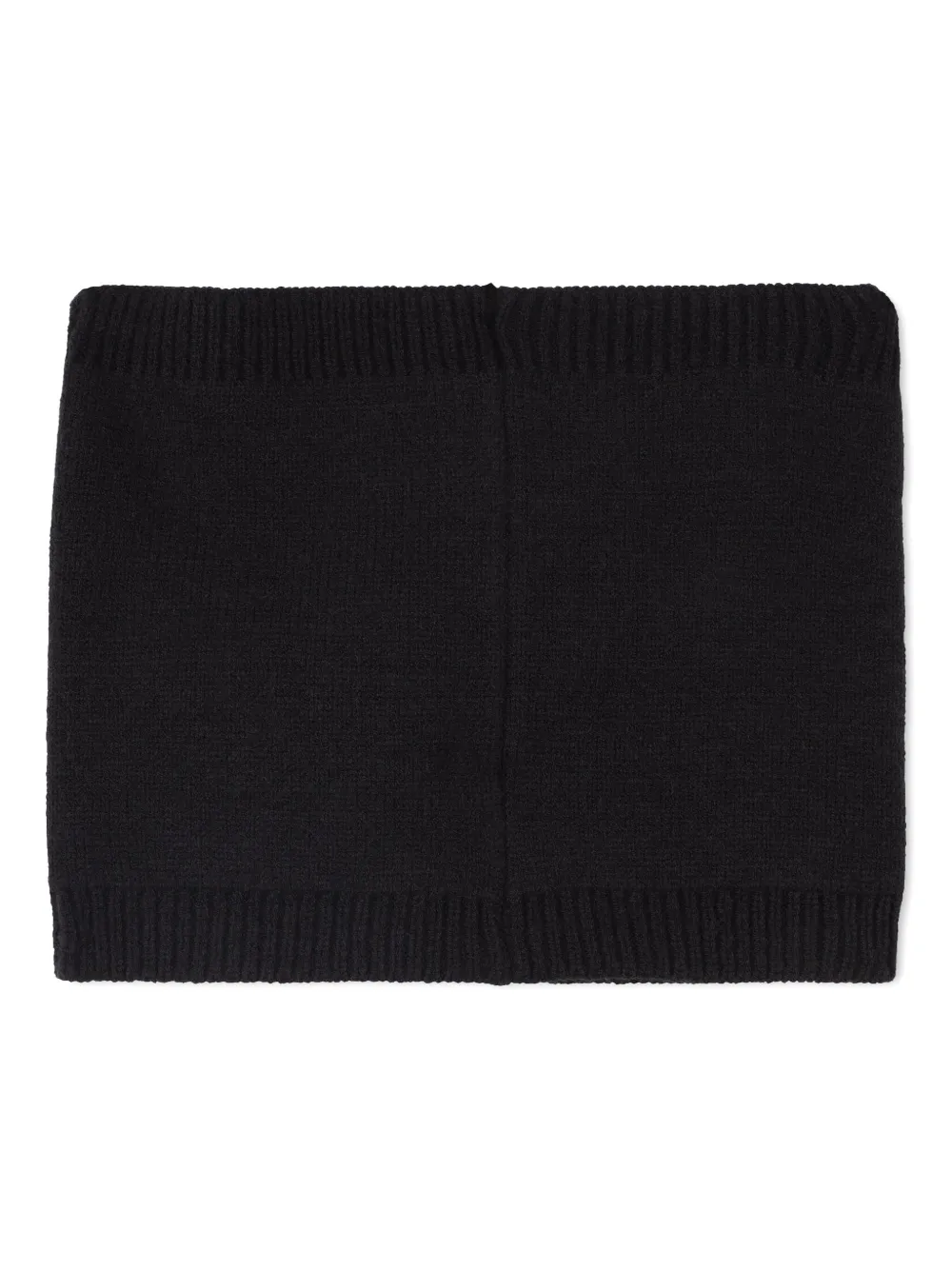 BOSS Kidswear Ribgebreide nekwarmer Zwart