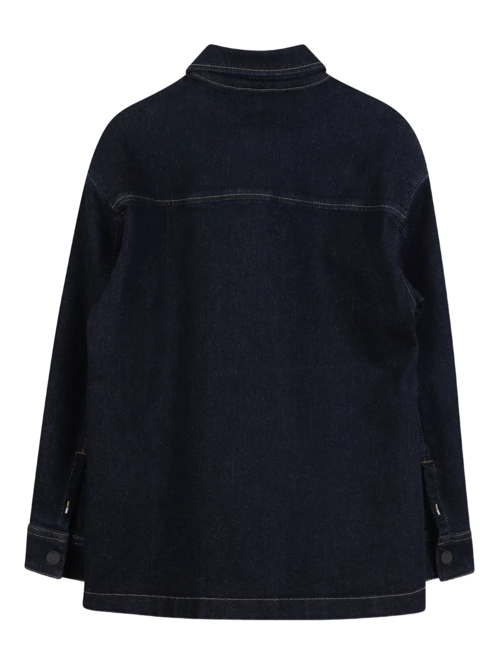 BOSS Kidswear Katoenen shirt Blauw