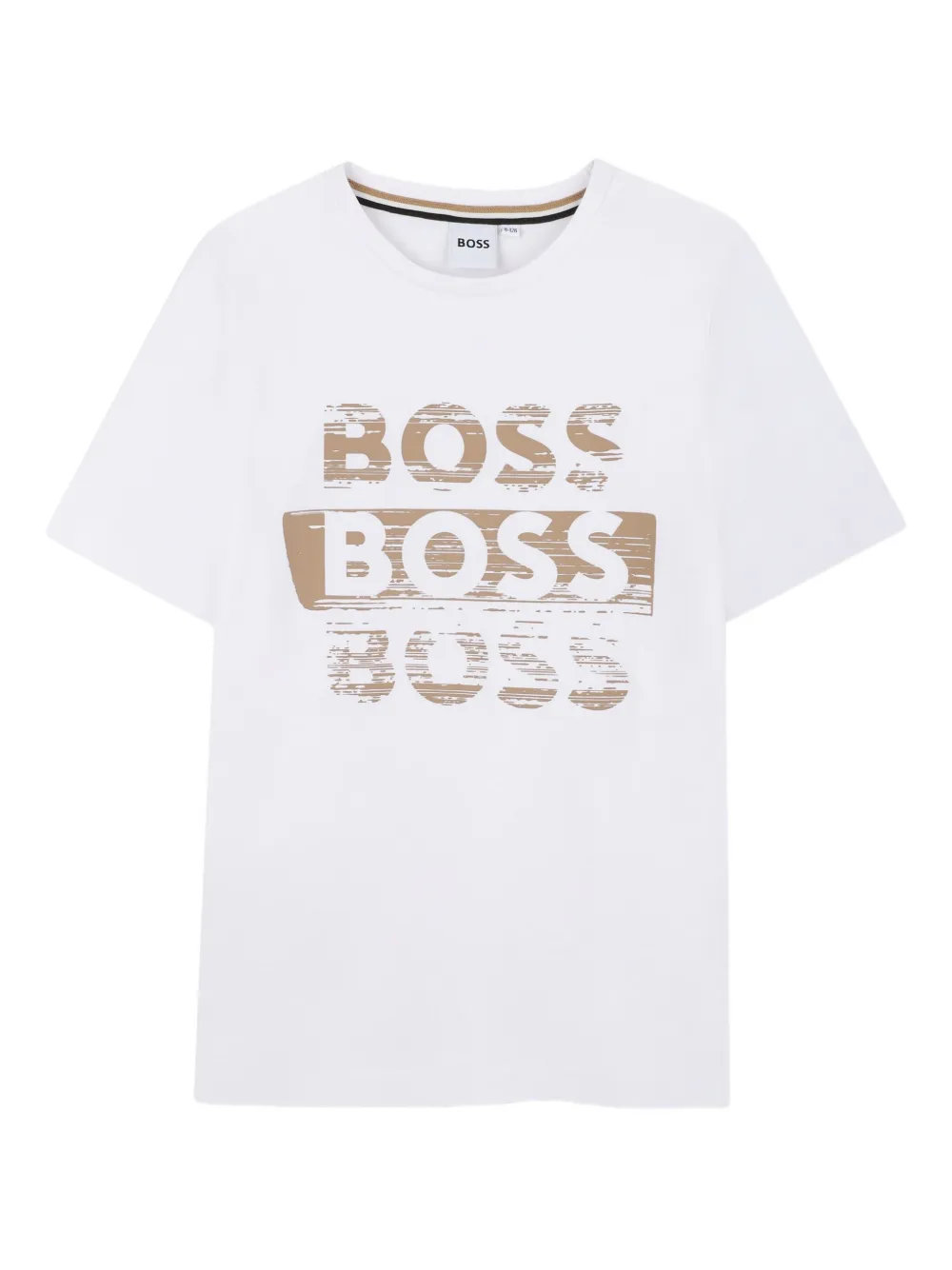 BOSS Kidswear short sleeves logo-print T-shirt | White | Image 1