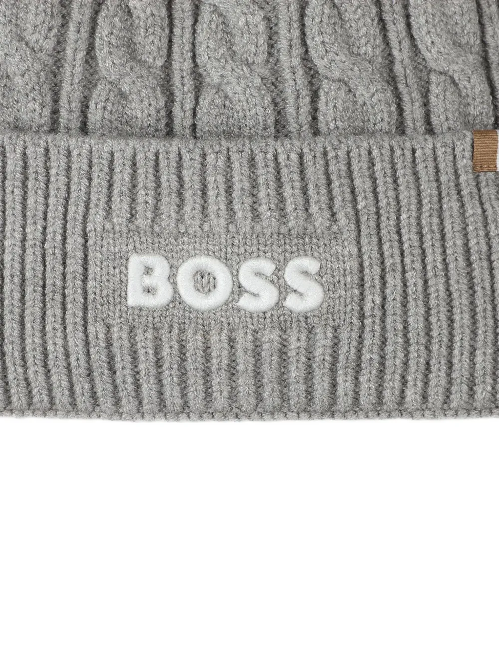 BOSS Kidswear Kabelgebreide muts Grijs
