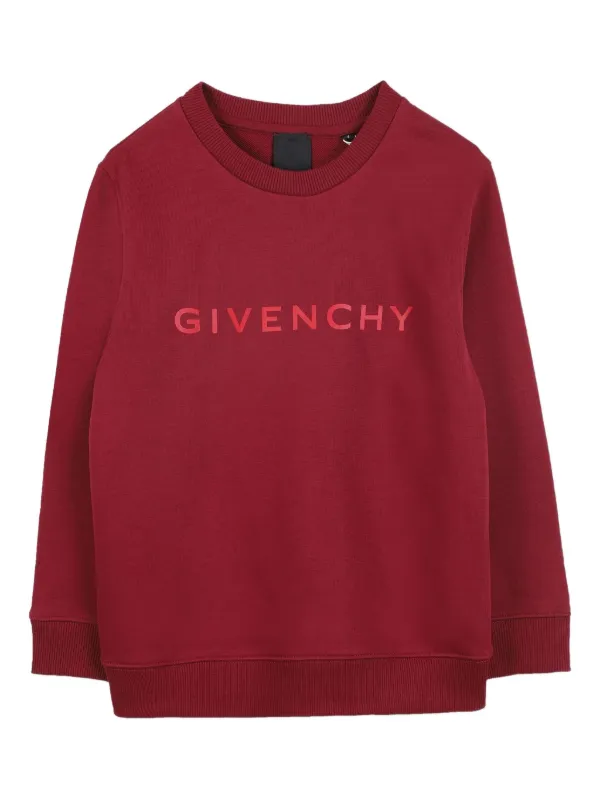 Givenchy Kids ロゴ スウェットシャツ | レッド | FARFETCH JP