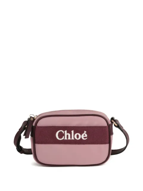 Chloé Kids logo-embroidered cross body bag
