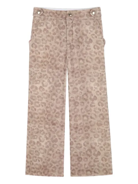 Chloé Kids leopard-print trousers