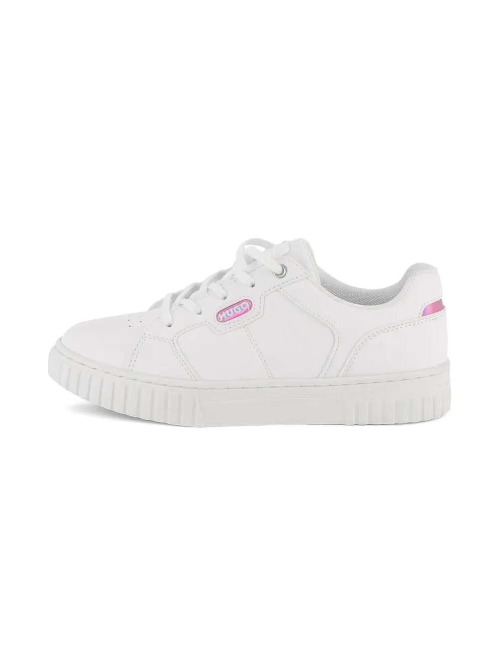 HUGO KIDS logo-patch sneakers White