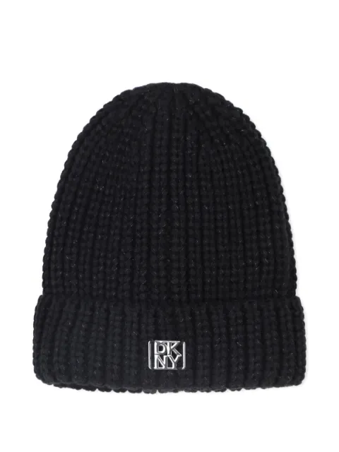 Dkny Kids ribbed-knit beanie hat