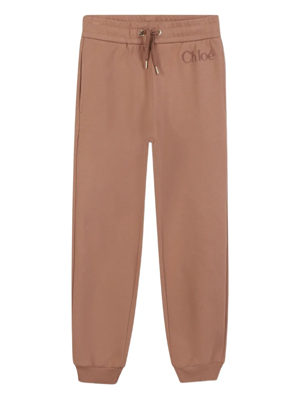 Chloé Kids drawstring-waist track pants | Neutrals | Image 1