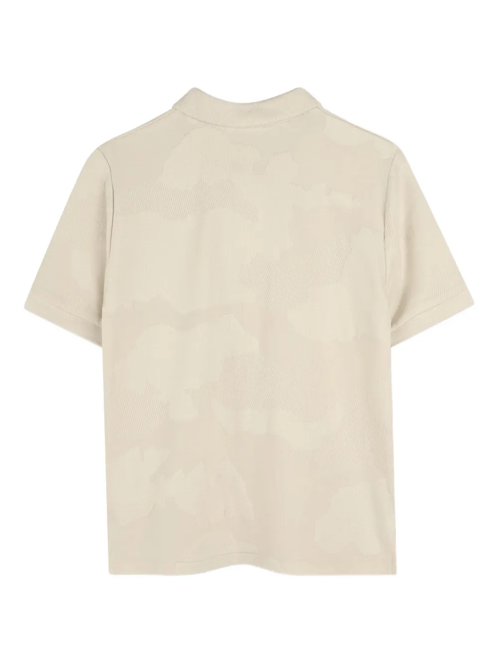 BOSS Kidswear Poloshirt met jacquard Beige