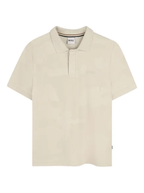 BOSS Kidswear Poloshirt aus Jacquard