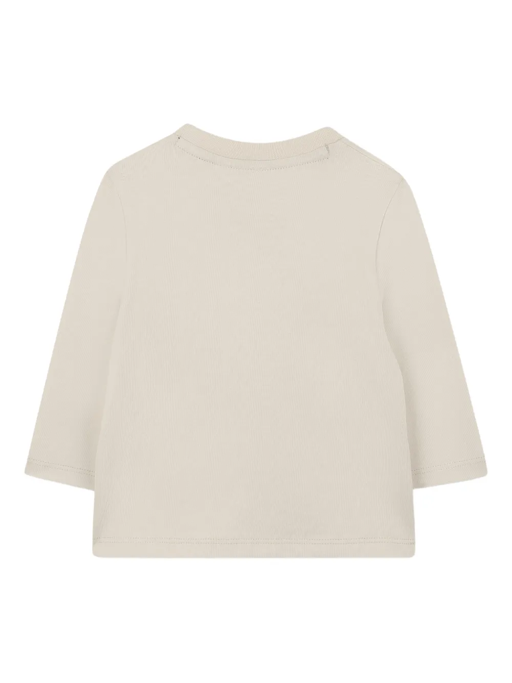 BOSS Kidswear T-shirt met lange mouwen Beige