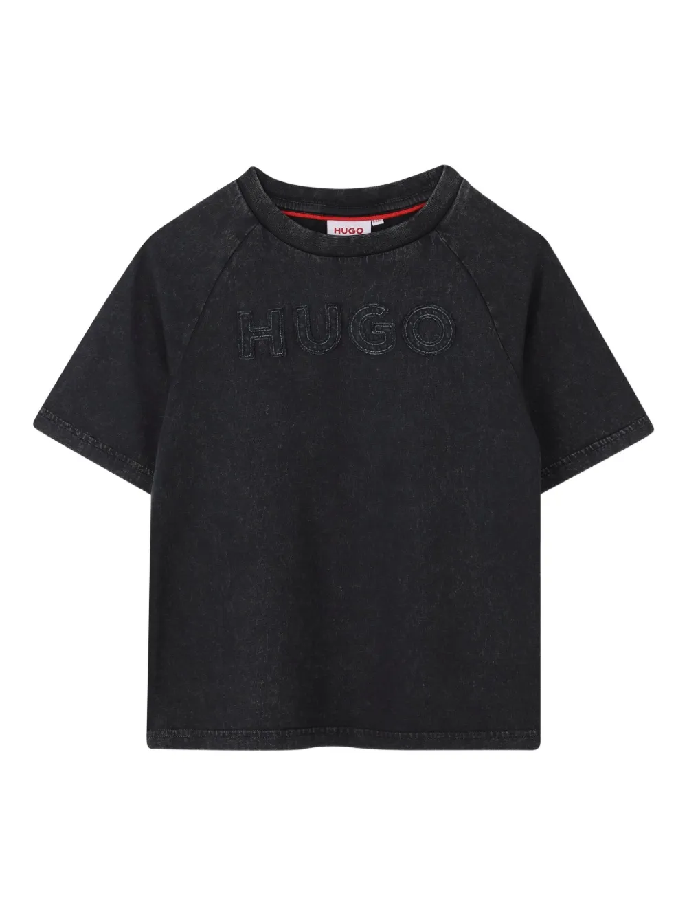 HUGO KIDS playera con parche del logo | negro | Image 1