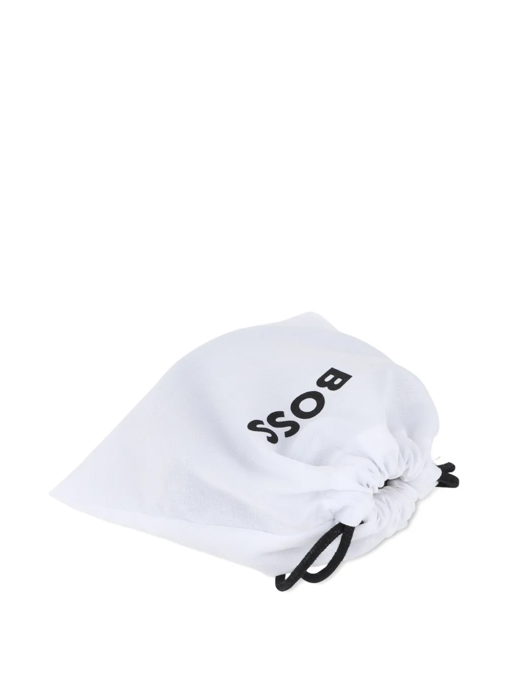 BOSS Kidswear Riem met logoplakkaat Zwart