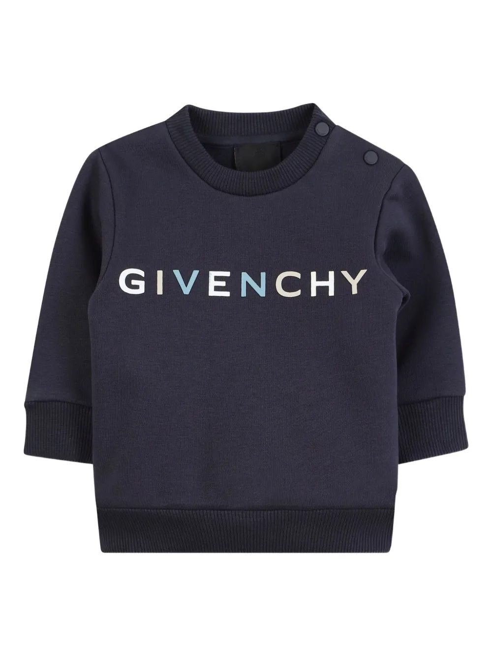 Givenchy Kids Sweater met logoprint Blauw