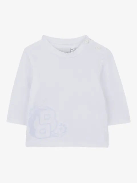 BOSS Kidswear playera manga larga con botones de presión