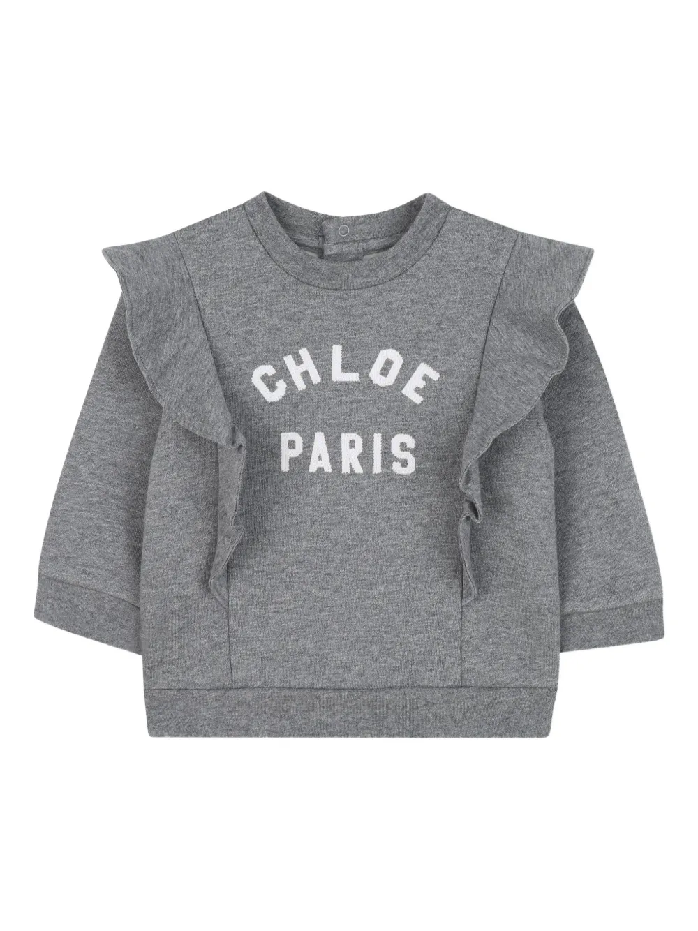 Chloé Kids Trui met logoprint Grijs