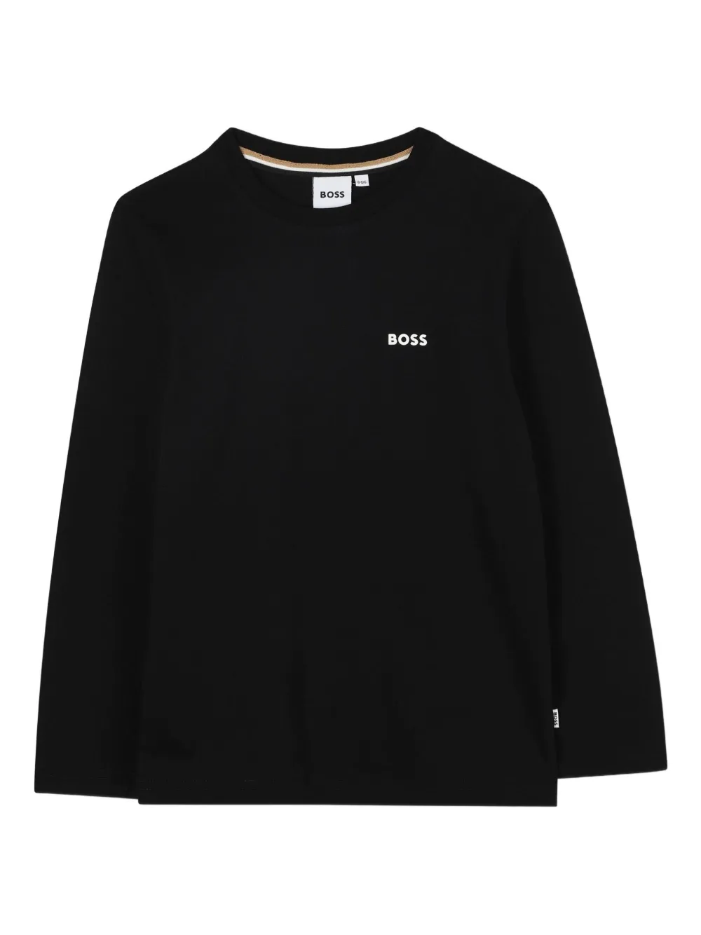 BOSS Kidswear T-shirt met lange mouwen Zwart