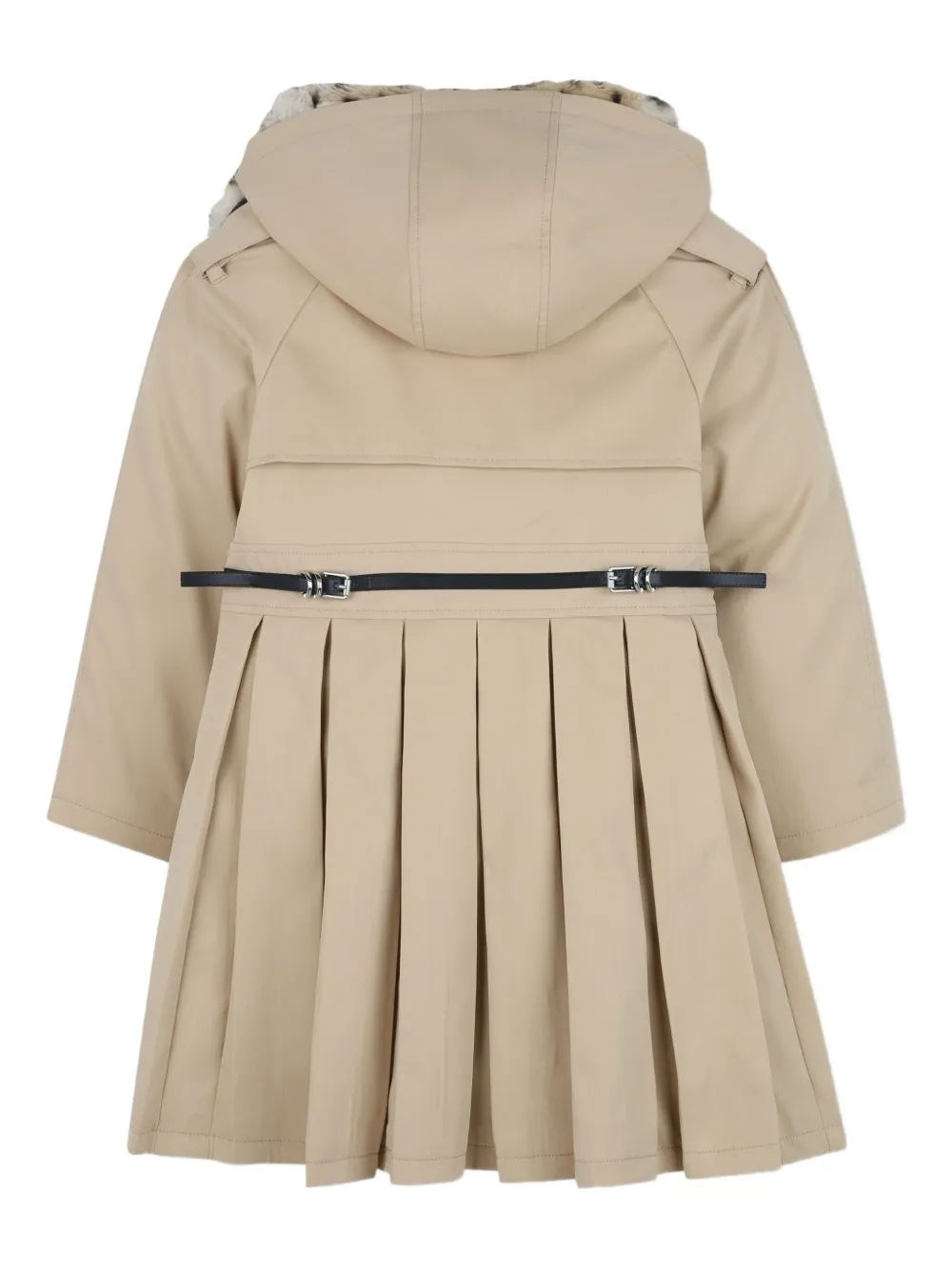Givenchy Kids Trenchcoat met capuchon Beige
