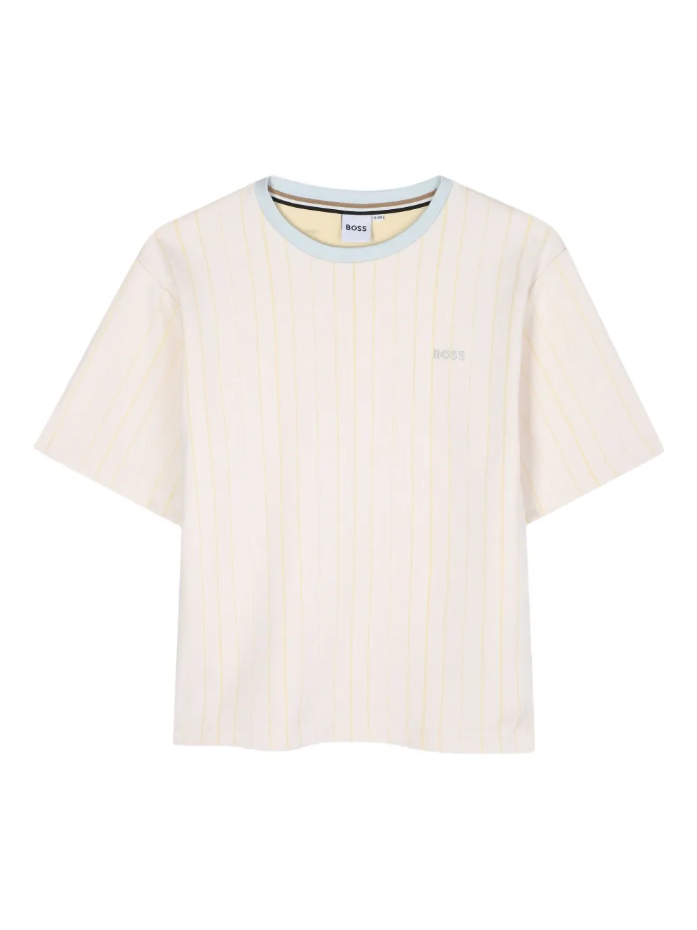 BOSS Kidswear striped short-sleeve T-shirt | Neutrals | Image 1