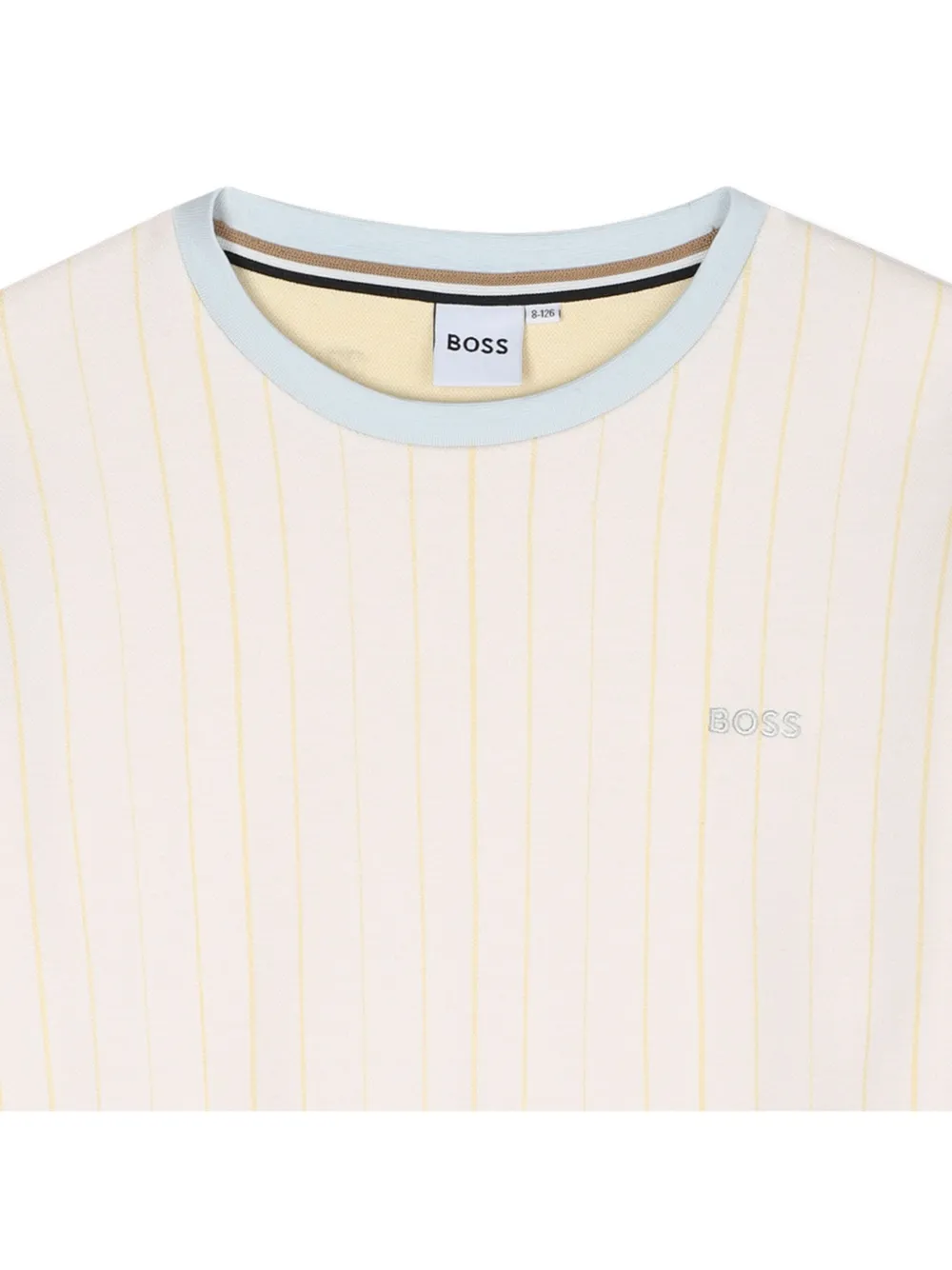 BOSS Kidswear Gestreept T-shirt Beige