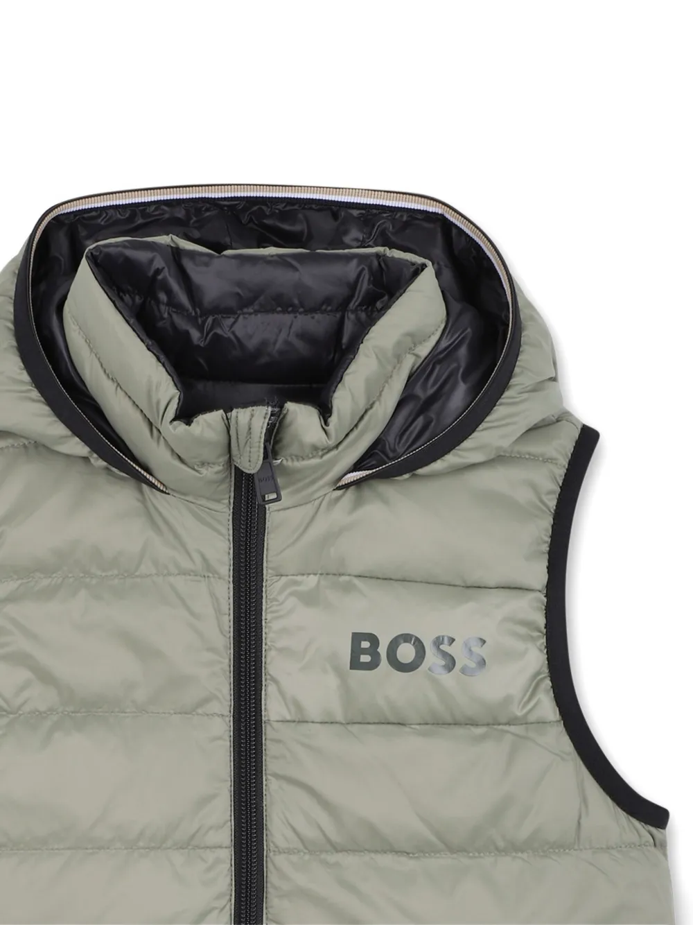 BOSS Kidswear Bodywarmer met capuchon Zwart