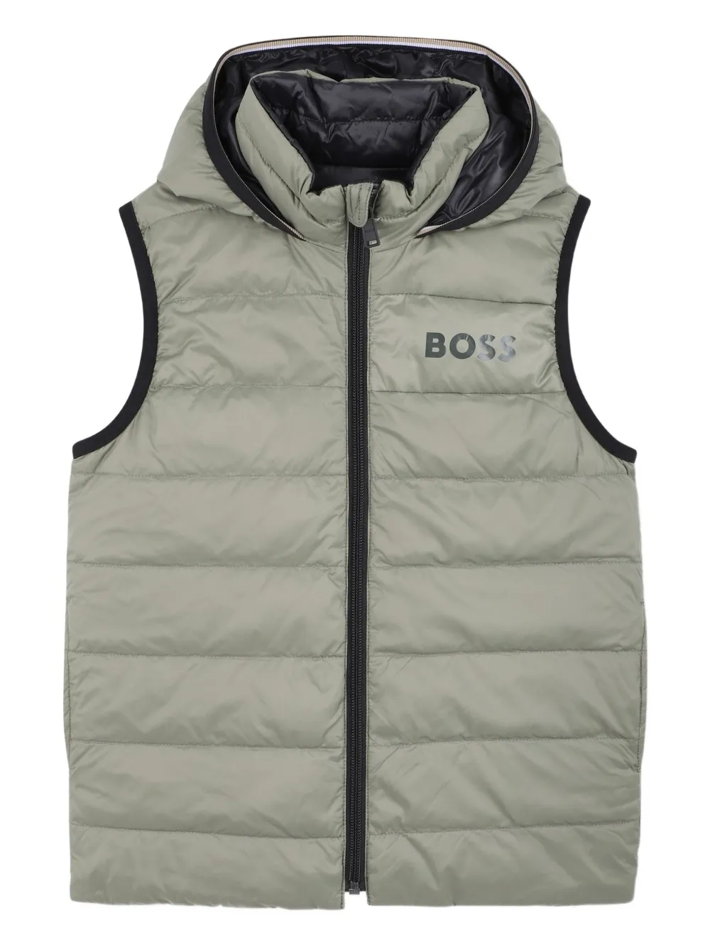 BOSS Kidswear Bodywarmer met capuchon Zwart