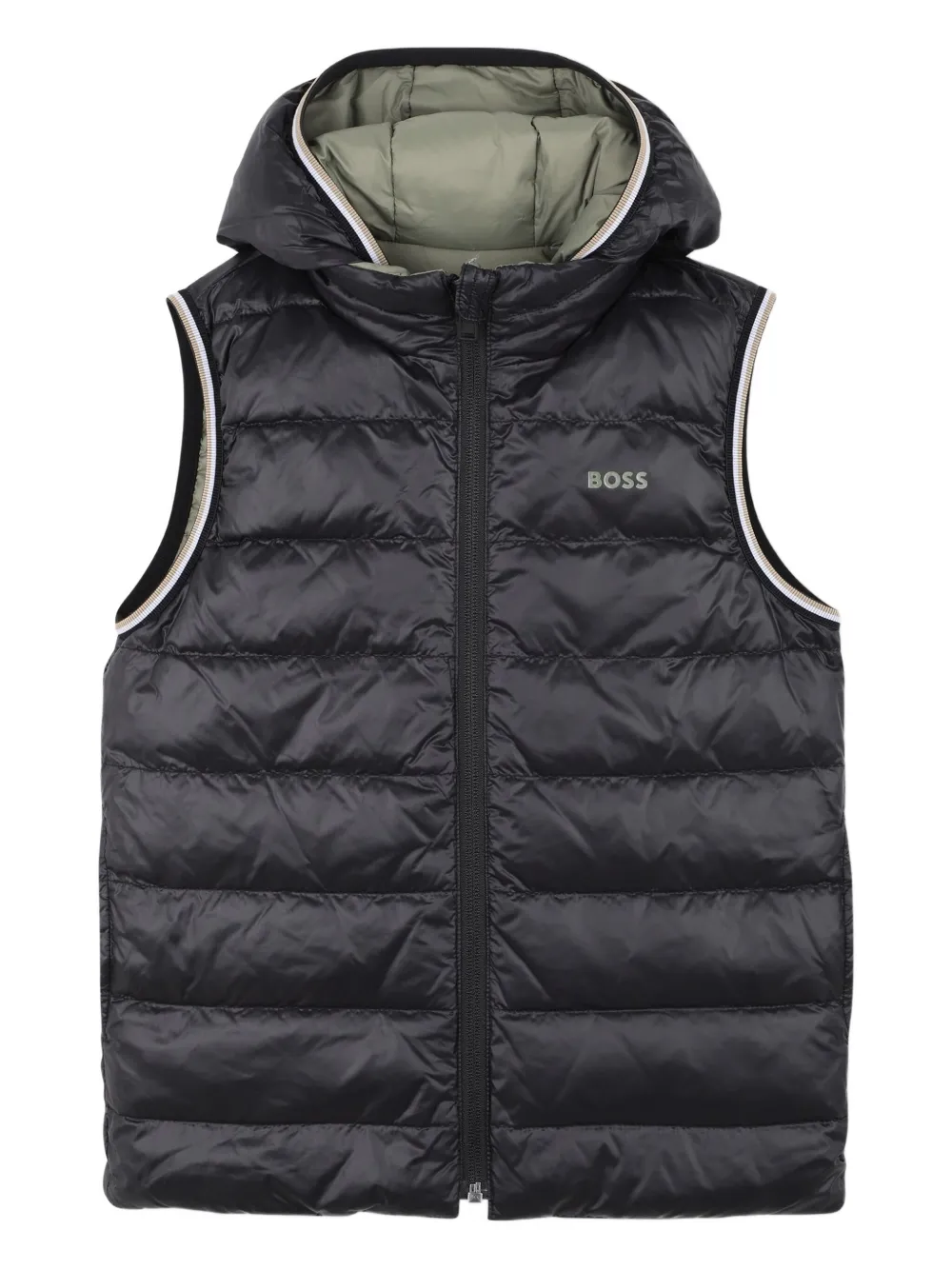 BOSS Kidswear Bodywarmer met capuchon Zwart