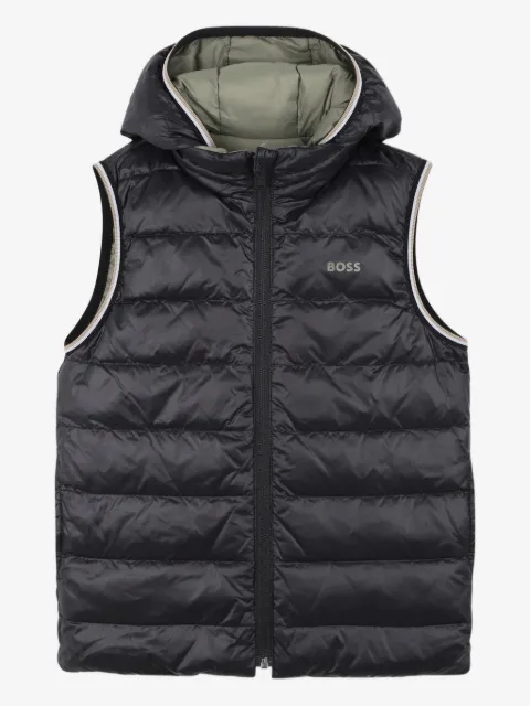 BOSS Kidswear hooded puffer vest