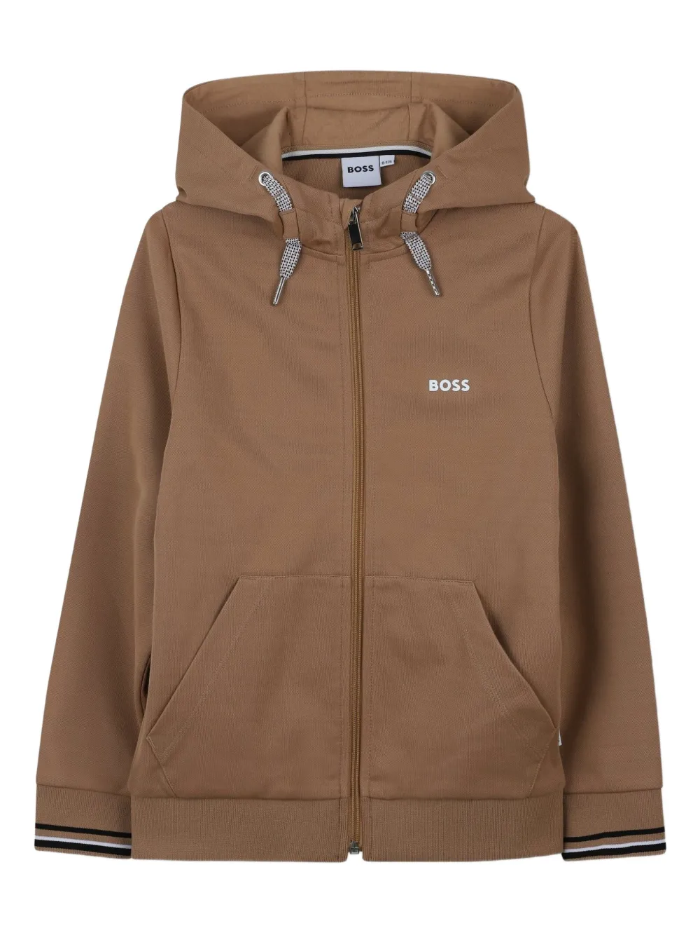 BOSS Kidswear Trainingspak met capuchon Bruin