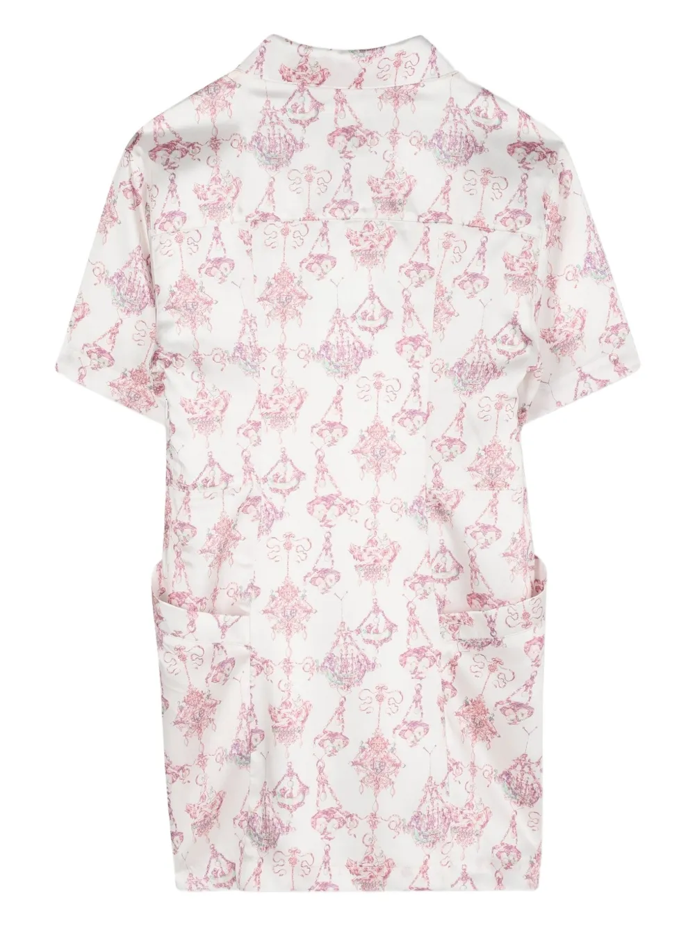 Givenchy Kids Blousejurk met bloemenprint en korte mouwen Wit