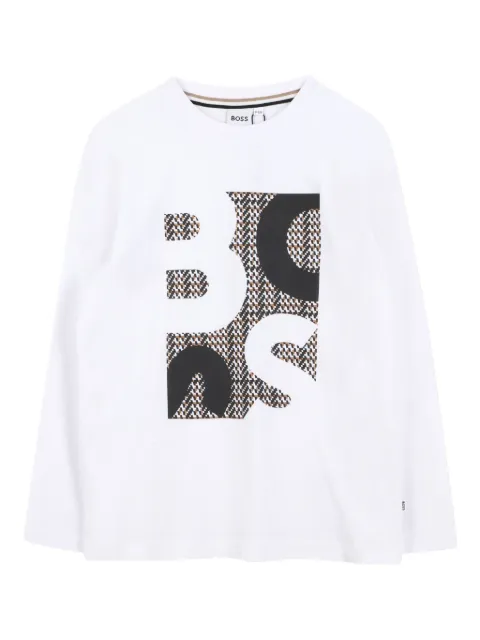 BOSS Kidswear лонгслив с логотипом