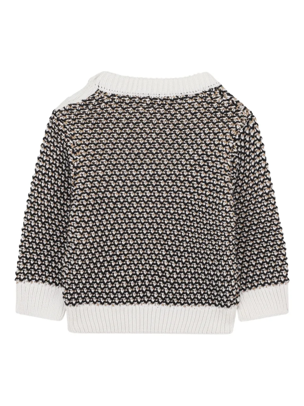 BOSS Kidswear Gebreide trui met textuur Zwart