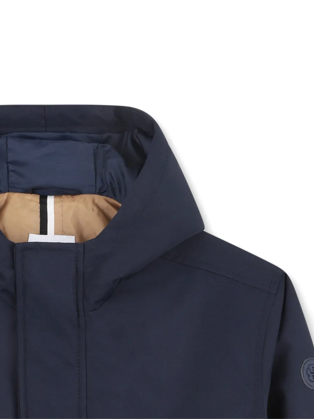 BOSS Kidswear Jack met capuchon Blauw