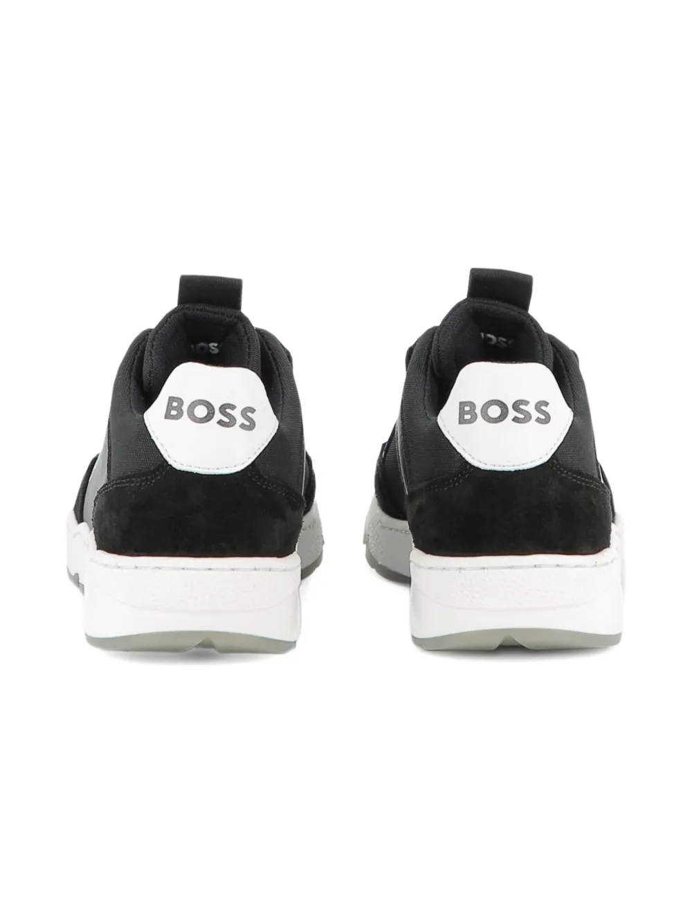 BOSS Kidswear logo-embellished panelled sneakers Black
