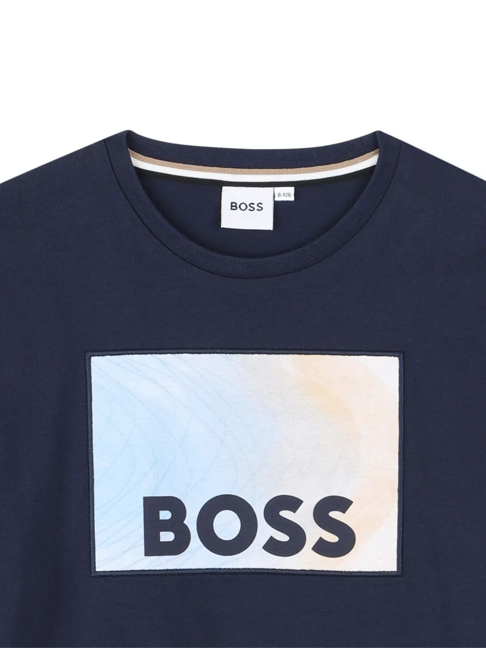 BOSS Kidswear T-shirt met lange mouwen Blauw