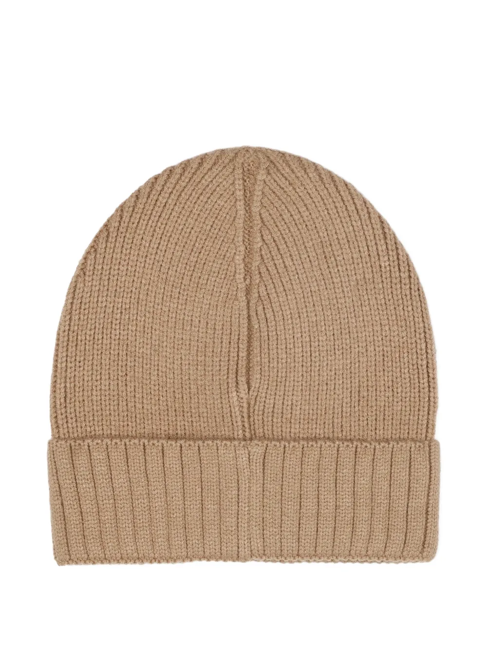 BOSS Kidswear Ribgebreide muts Beige