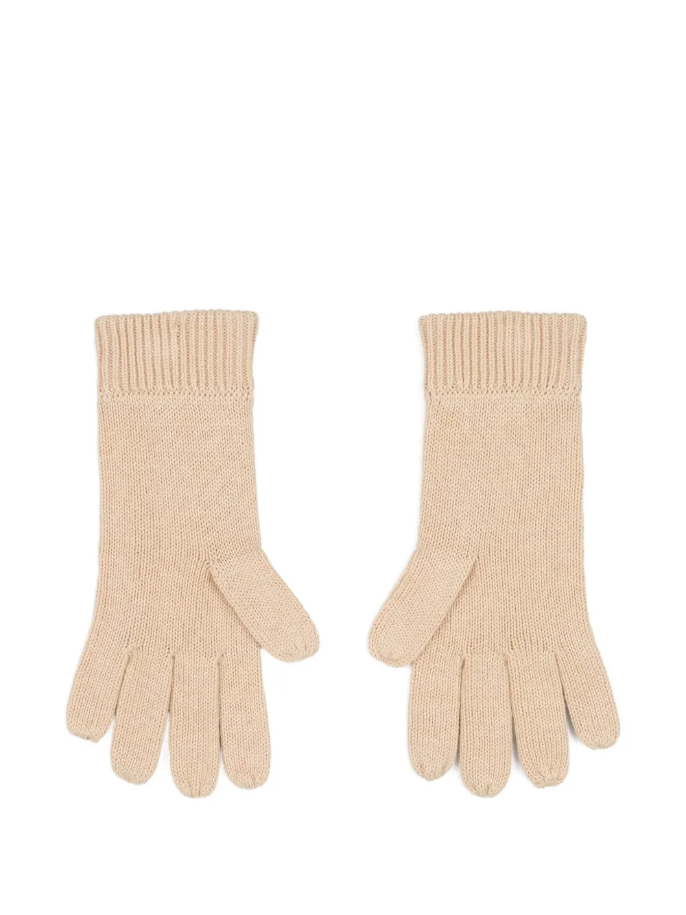 Chloé Kids Handschoenen met geborduurd logo Beige