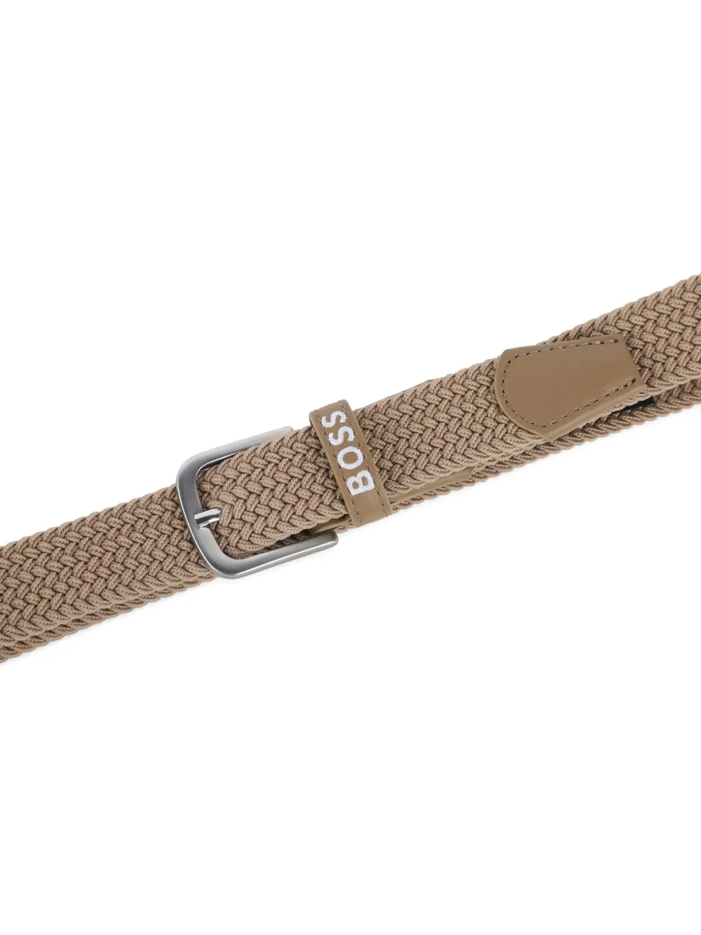 BOSS Kidswear Geweven riem Beige
