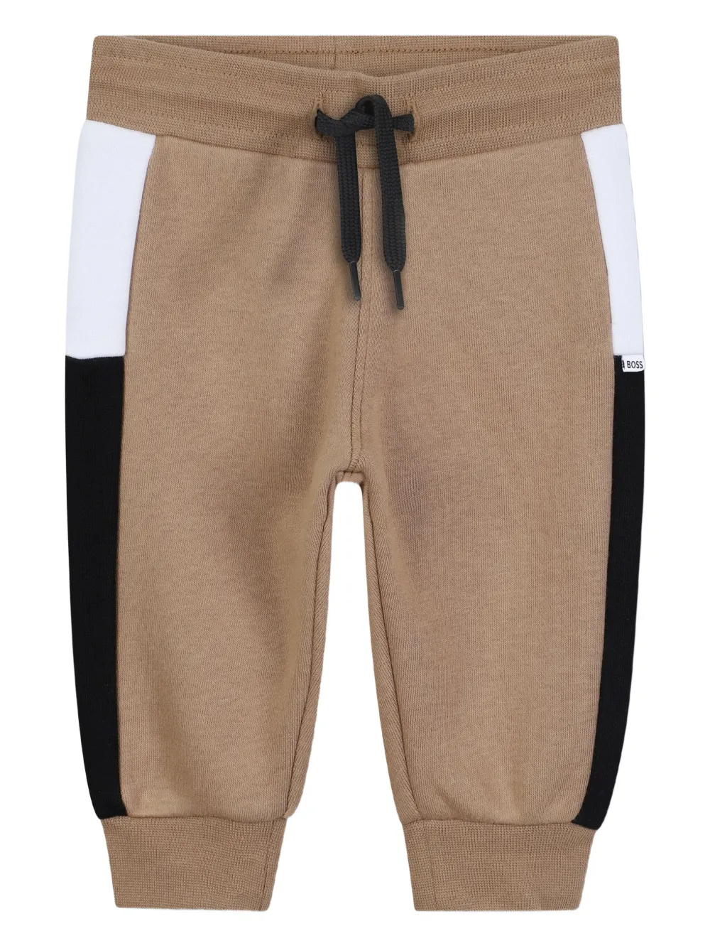 BOSS Kidswear Trainingsbroek met vlakken Bruin