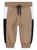 BOSS Kidswear panelled track pants - Brown