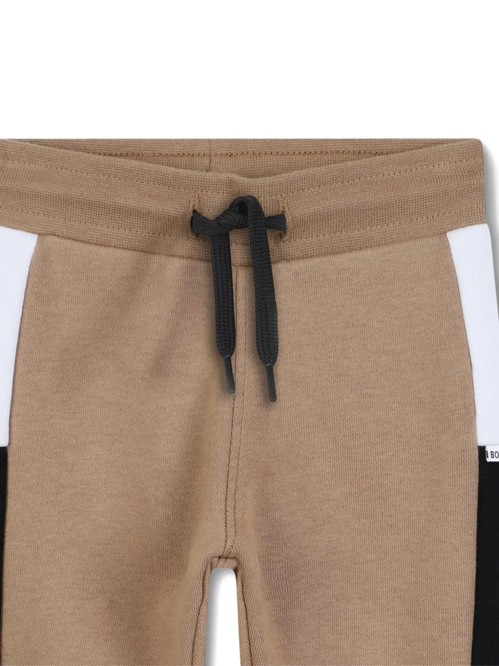BOSS Kidswear Trainingsbroek met vlakken Bruin