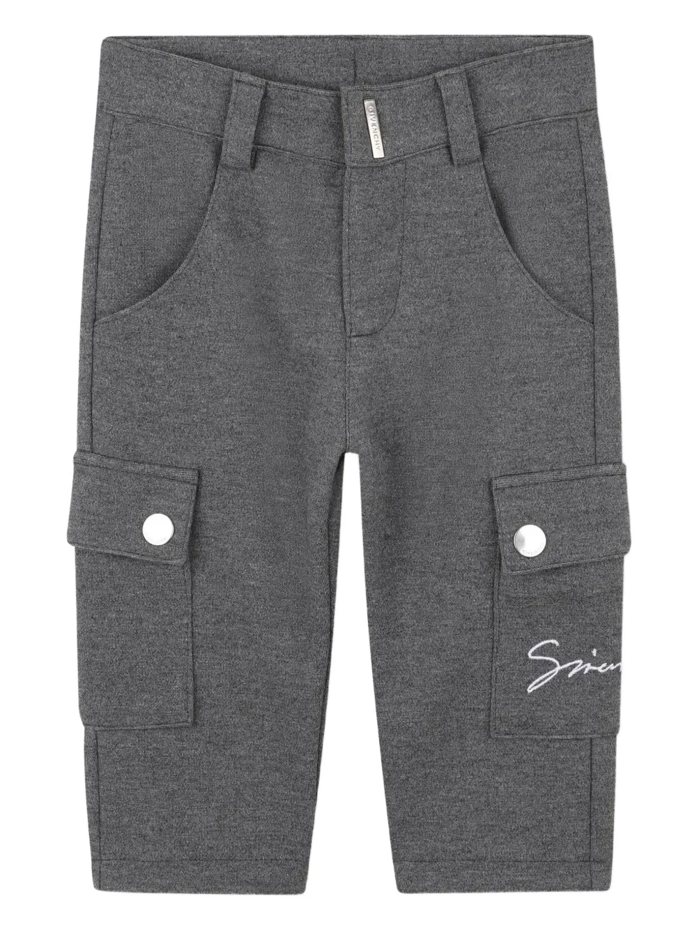 Givenchy Kids Trainingsbroek met geborduurd logo Grijs
