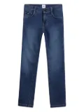 BOSS Kidswear logo-patch jeans - Blue