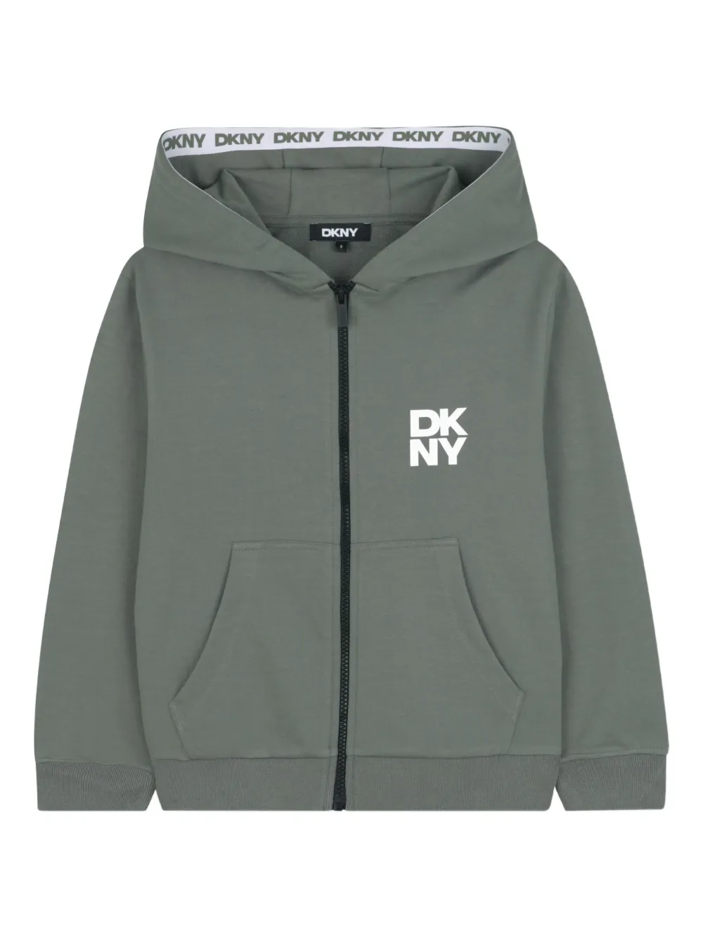 Dkny Kids Hoodie met rits Groen