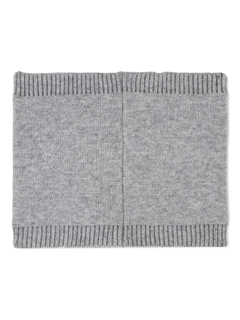BOSS Kidswear Ribgebreide nekwarmer Grijs