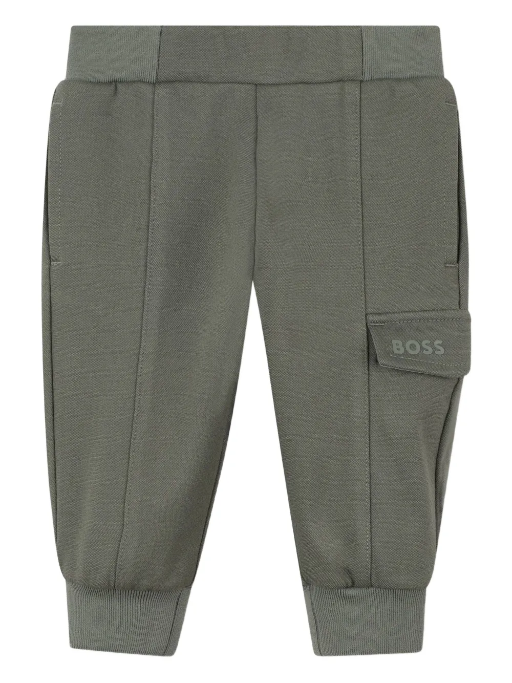 BOSS Kidswear Joggingbroek met cargo zak Groen