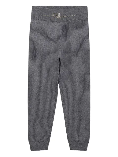 Chloé Kids ribbed-knit trousers