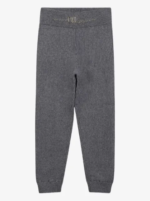 Chloé Kids ribbed-knit trousers